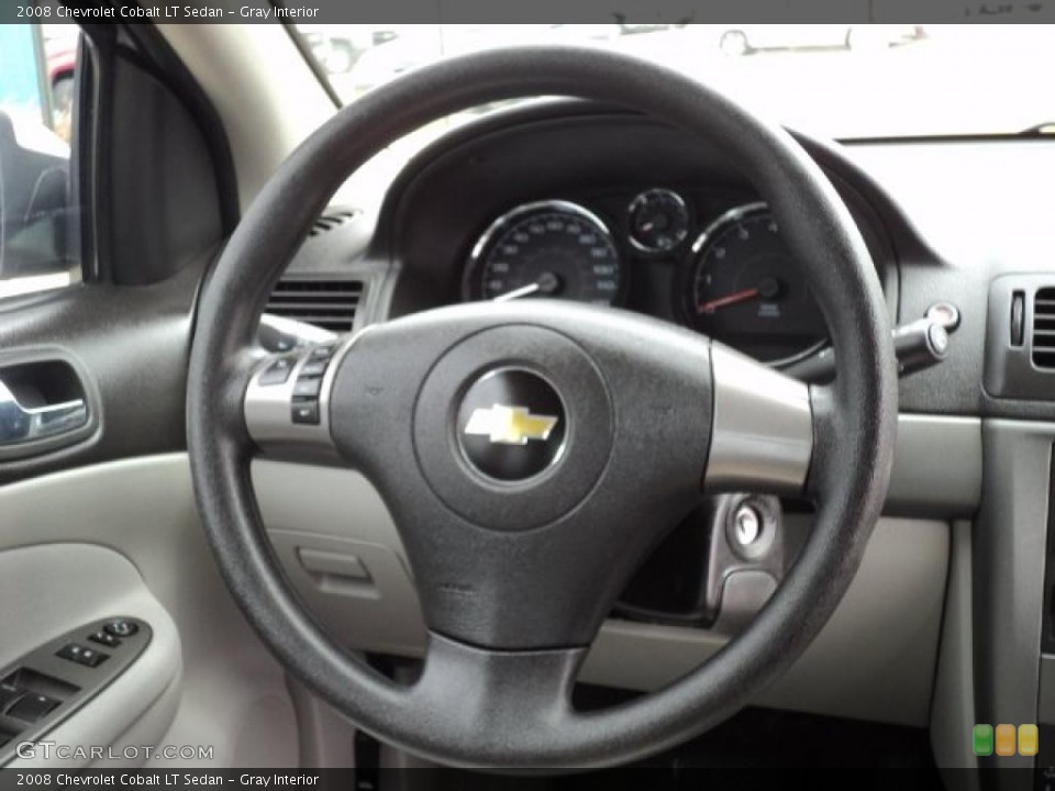 Gray Interior Steering Wheel for the 2008 Chevrolet Cobalt LT Sedan #47628311
