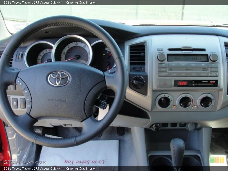 Graphite Gray Interior Dashboard for the 2011 Toyota Tacoma SR5 Access Cab 4x4 #47628716