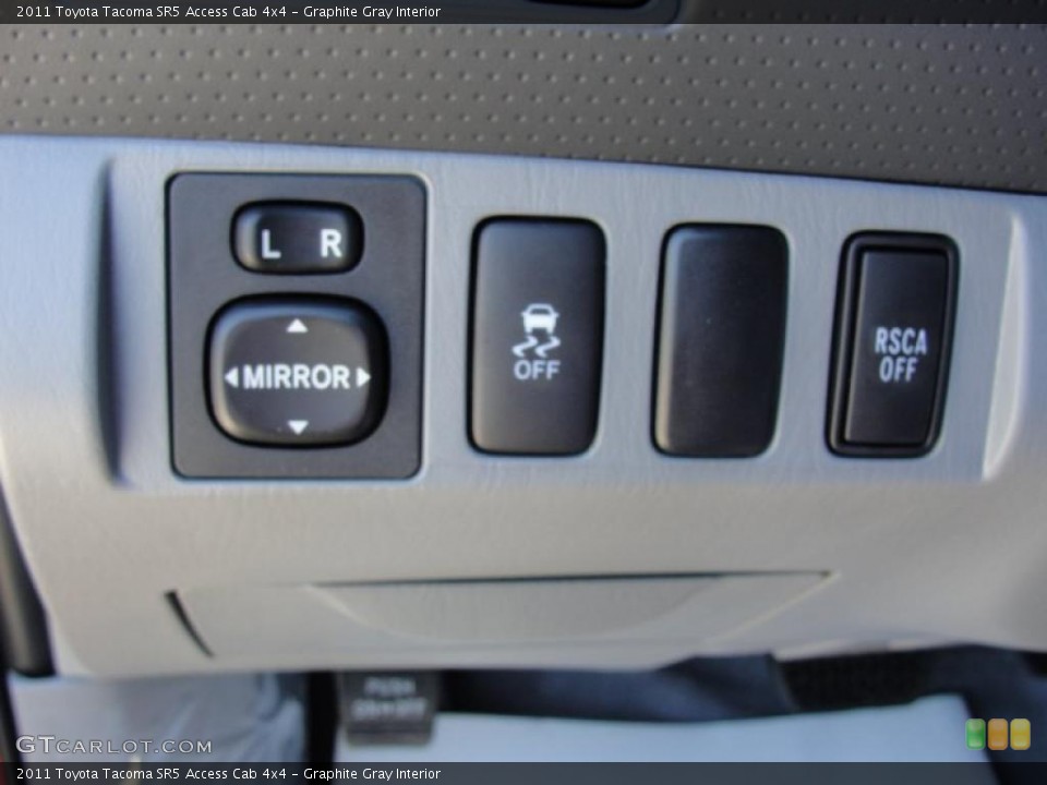 Graphite Gray Interior Controls for the 2011 Toyota Tacoma SR5 Access Cab 4x4 #47628836