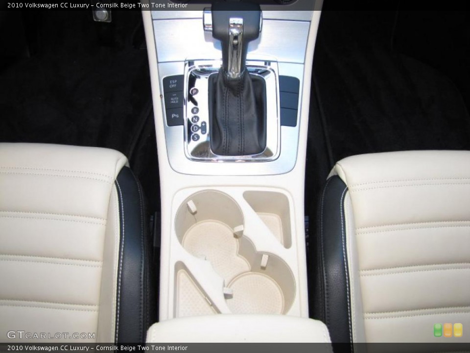 Cornsilk Beige Two Tone Interior Transmission for the 2010 Volkswagen CC Luxury #47629028