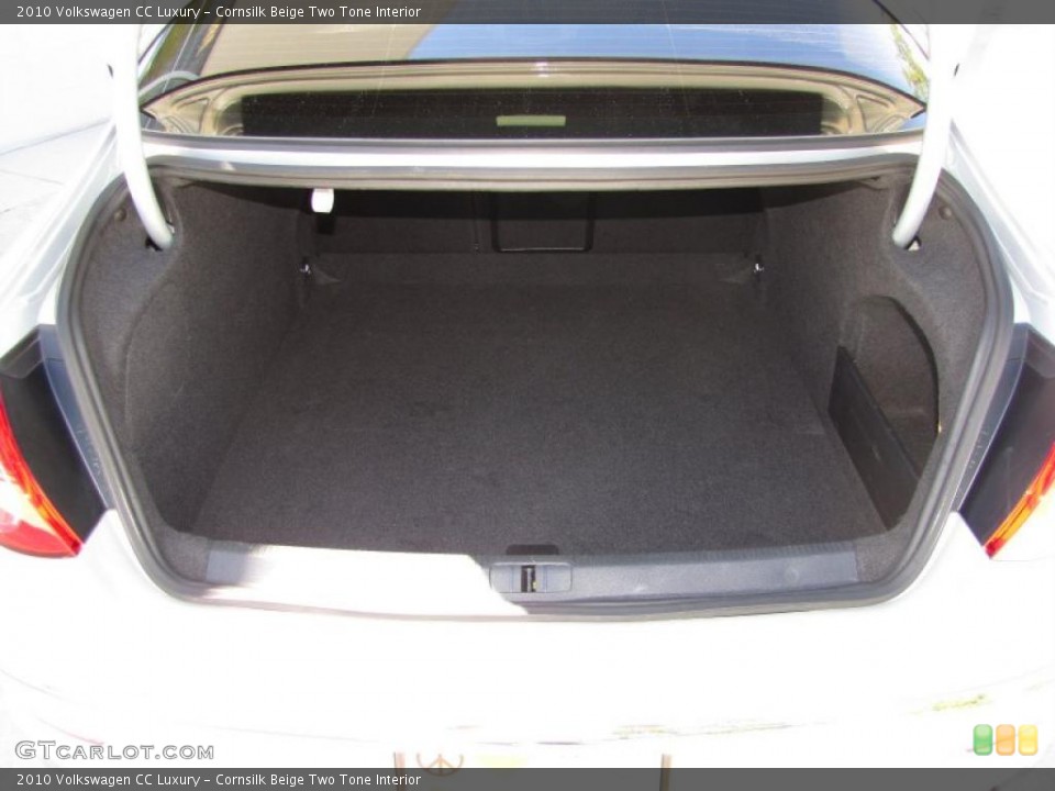 Cornsilk Beige Two Tone Interior Trunk for the 2010 Volkswagen CC Luxury #47629076