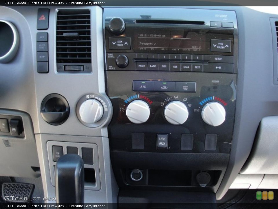 Graphite Gray Interior Controls for the 2011 Toyota Tundra TRD CrewMax #47630840