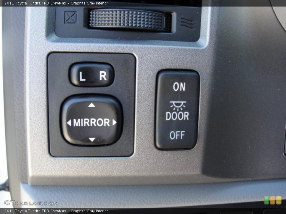 Graphite Gray Interior Controls for the 2011 Toyota Tundra TRD CrewMax #47630963