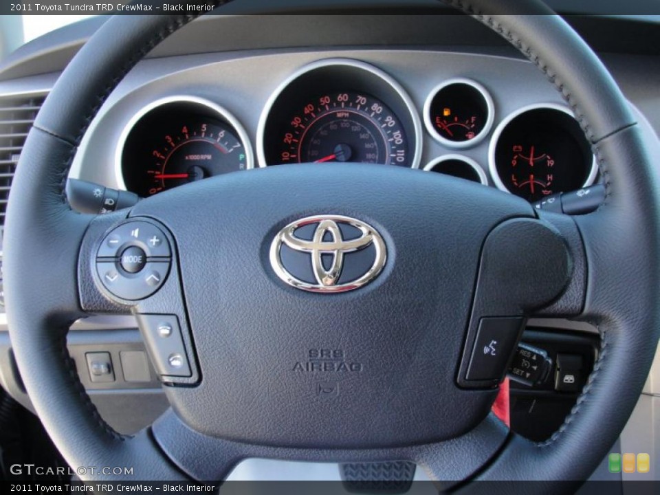 Black Interior Steering Wheel for the 2011 Toyota Tundra TRD CrewMax #47631449
