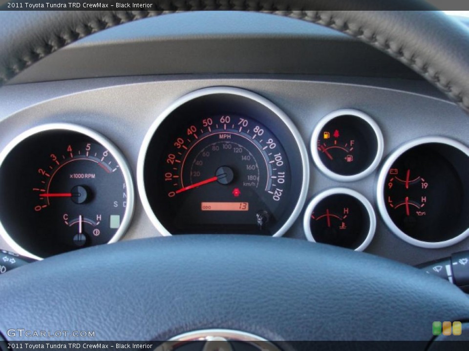 Black Interior Gauges for the 2011 Toyota Tundra TRD CrewMax #47631461