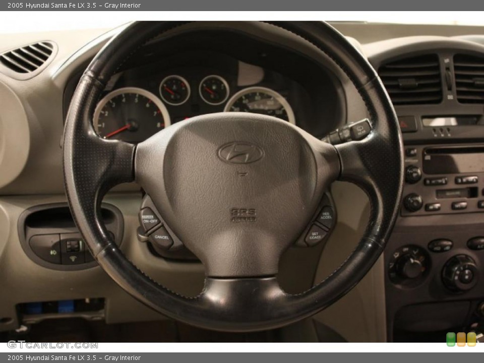 Gray Interior Steering Wheel for the 2005 Hyundai Santa Fe LX 3.5 #47631464