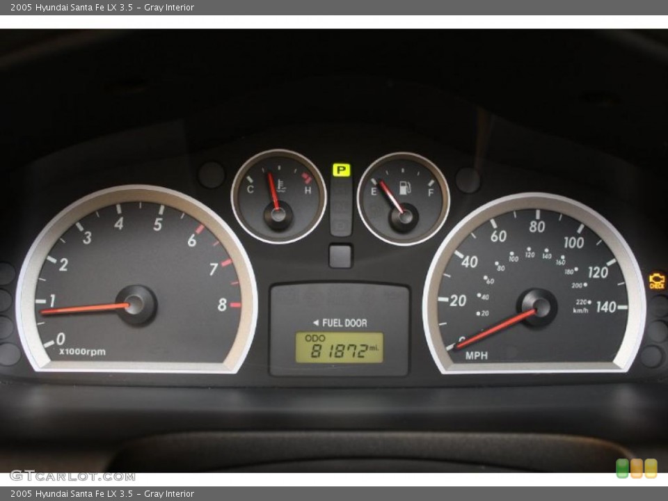Gray Interior Gauges for the 2005 Hyundai Santa Fe LX 3.5 #47631476
