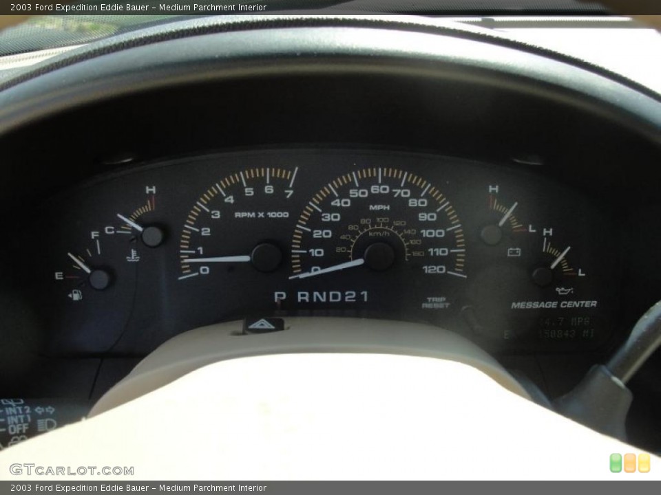 Medium Parchment Interior Gauges for the 2003 Ford Expedition Eddie Bauer #47633273