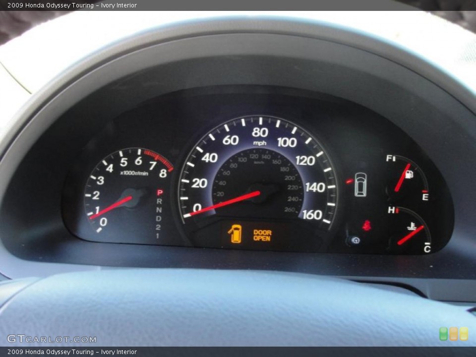 Ivory Interior Gauges for the 2009 Honda Odyssey Touring #47634407