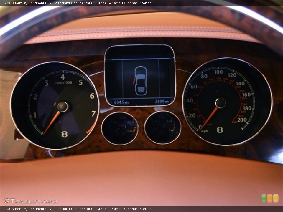 Saddle/Cognac Interior Gauges for the 2008 Bentley Continental GT  #47636677