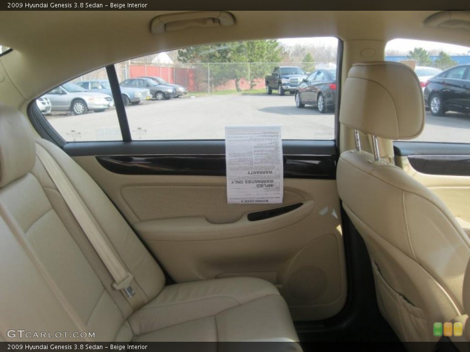 Beige Interior Photo for the 2009 Hyundai Genesis 3.8 Sedan #47636821