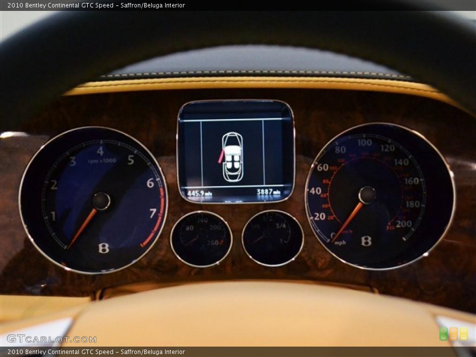 Saffron/Beluga Interior Gauges for the 2010 Bentley Continental GTC Speed #47637013