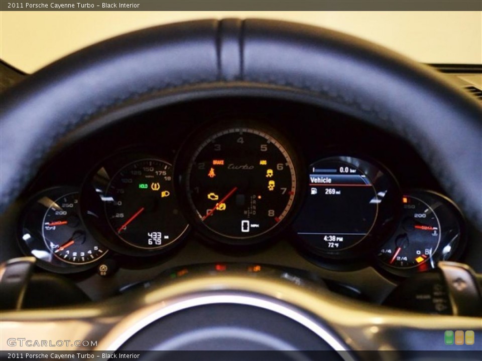 Black Interior Gauges for the 2011 Porsche Cayenne Turbo #47637502