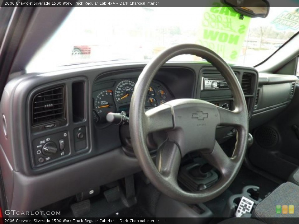 Dark Charcoal Interior Steering Wheel for the 2006 Chevrolet Silverado 1500 Work Truck Regular Cab 4x4 #47638447