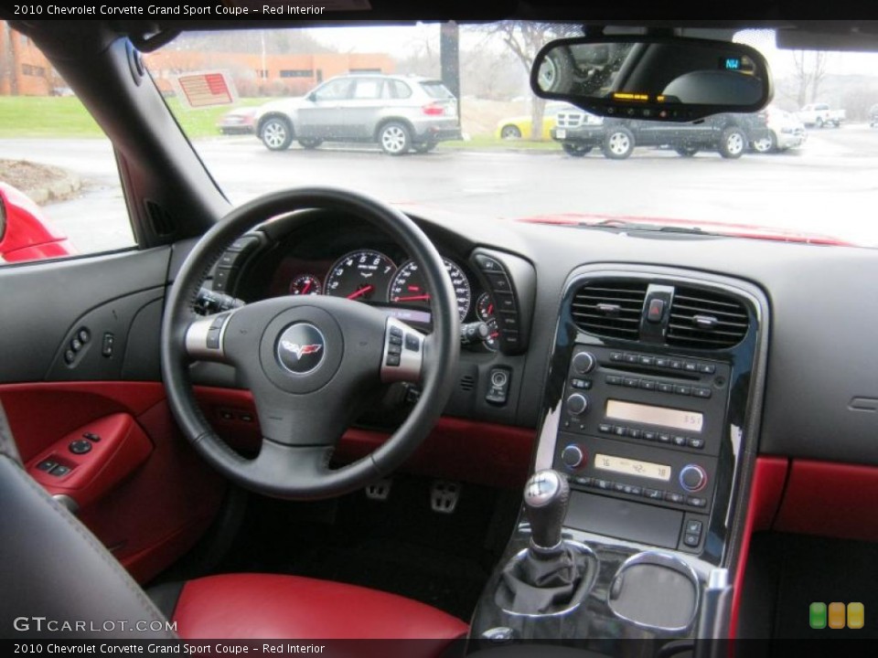 Red Interior Dashboard for the 2010 Chevrolet Corvette Grand Sport Coupe #47638792