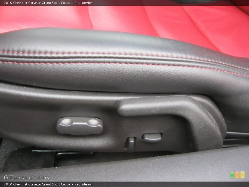 Red Interior Controls for the 2010 Chevrolet Corvette Grand Sport Coupe #47638828