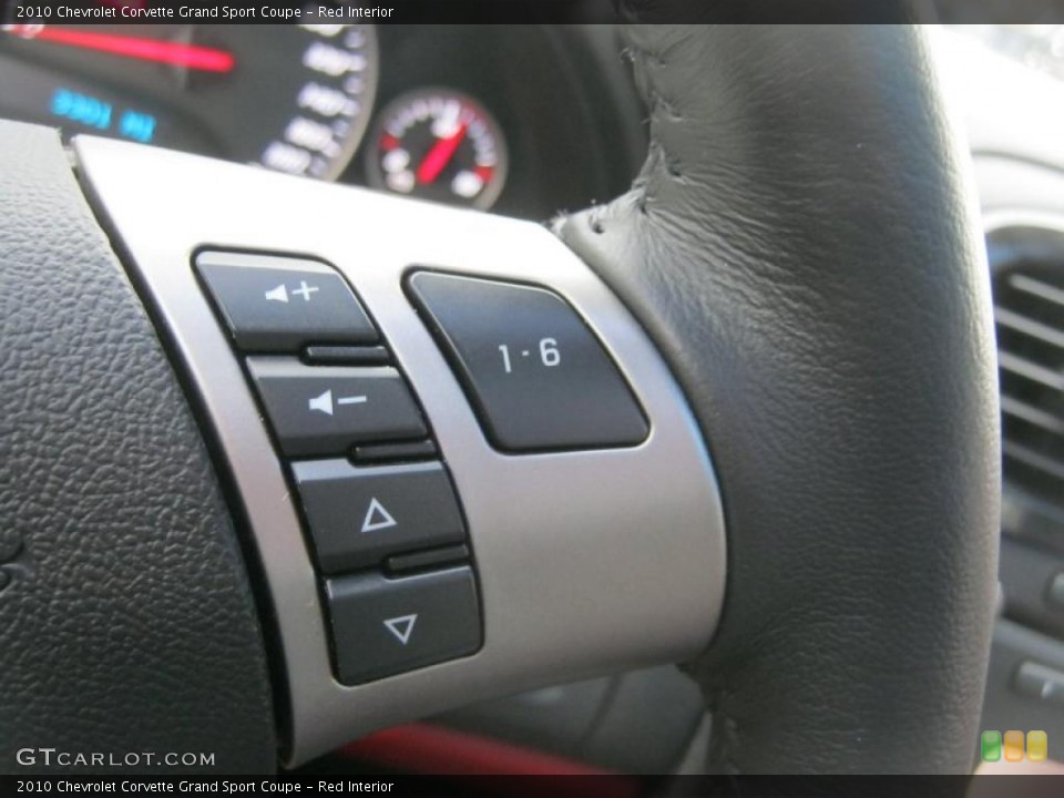 Red Interior Controls for the 2010 Chevrolet Corvette Grand Sport Coupe #47638843