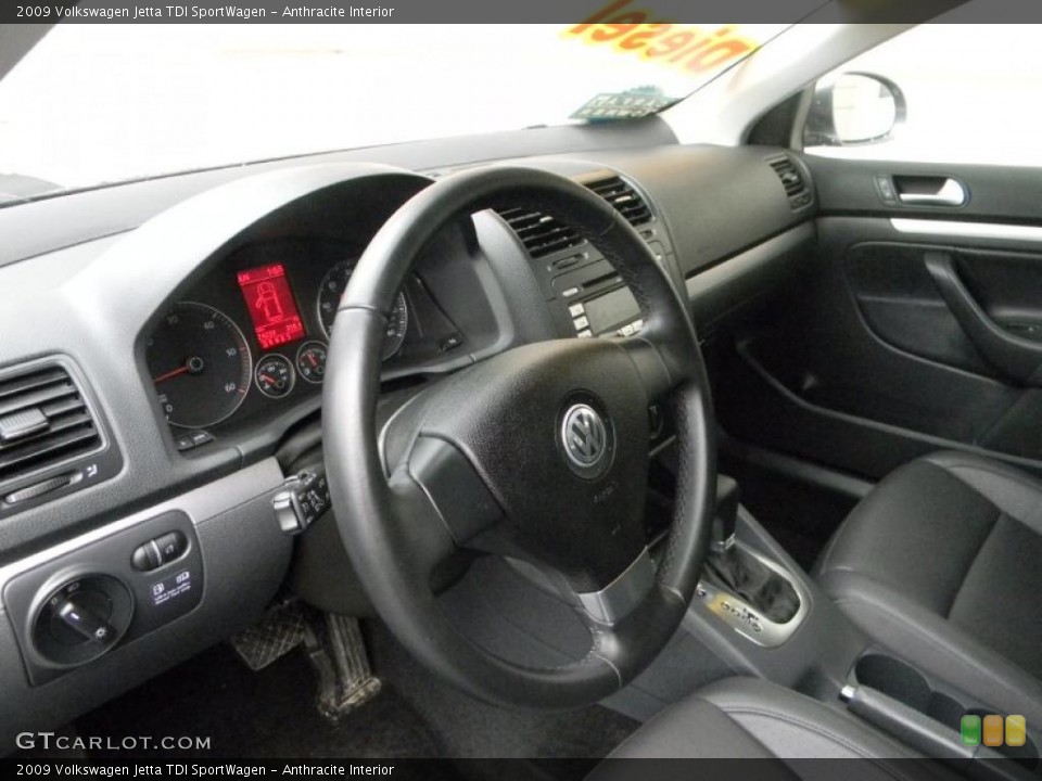 Anthracite Interior Photo for the 2009 Volkswagen Jetta TDI SportWagen #47638948