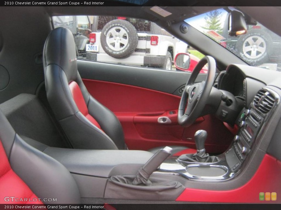 Red Interior Photo for the 2010 Chevrolet Corvette Grand Sport Coupe #47639068