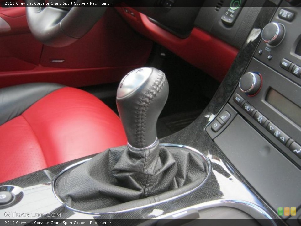 Red Interior Transmission for the 2010 Chevrolet Corvette Grand Sport Coupe #47639098