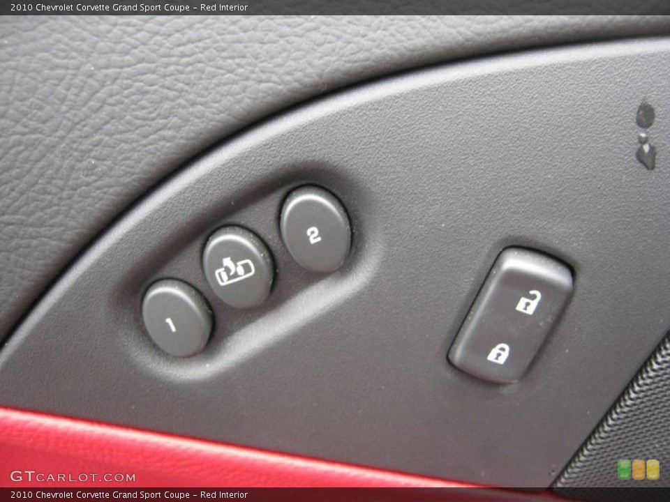 Red Interior Controls for the 2010 Chevrolet Corvette Grand Sport Coupe #47639176