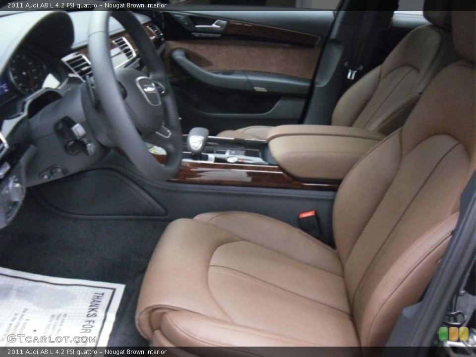 Nougat Brown Interior Photo for the 2011 Audi A8 L 4.2 FSI quattro #47639188
