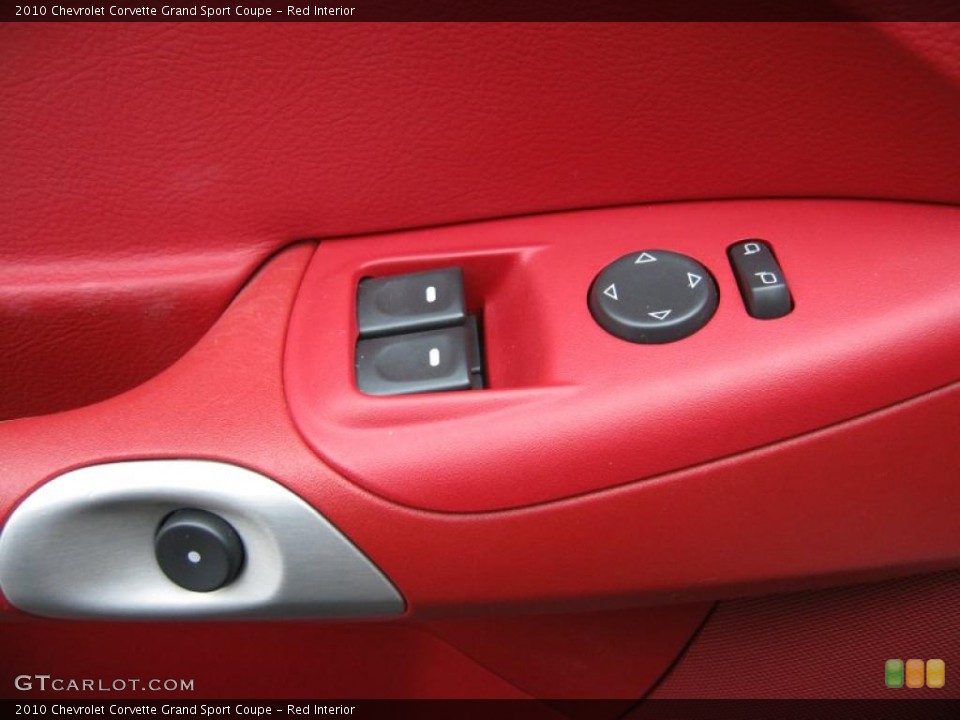 Red Interior Controls for the 2010 Chevrolet Corvette Grand Sport Coupe #47639191