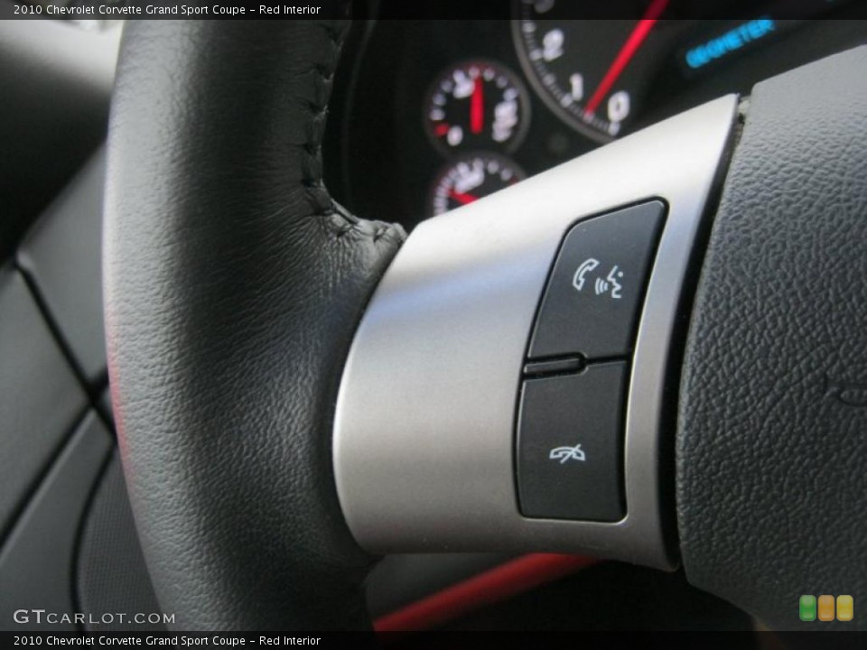 Red Interior Controls for the 2010 Chevrolet Corvette Grand Sport Coupe #47639245
