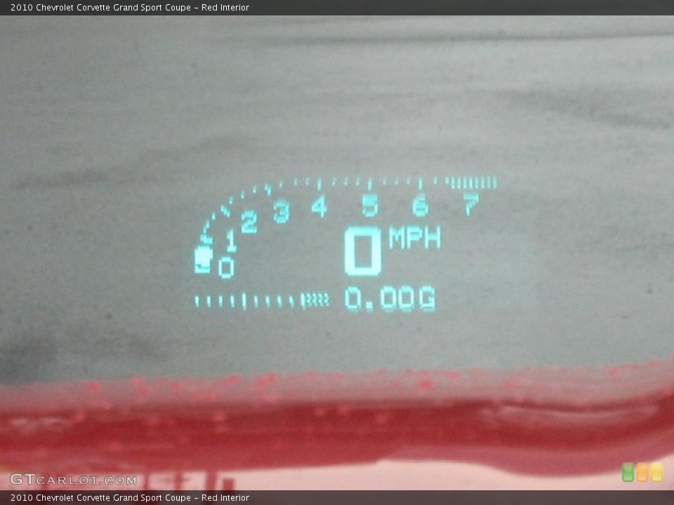 Red Interior Gauges for the 2010 Chevrolet Corvette Grand Sport Coupe #47639307