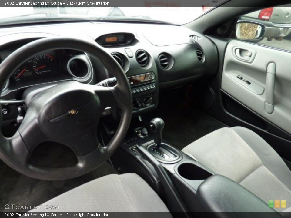 Black/Light Gray 2002 Chrysler Sebring Interiors