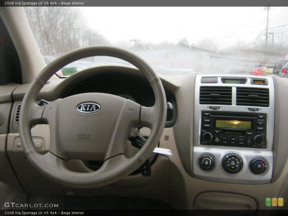 Beige Interior Dashboard for the 2008 Kia Sportage LX V6 4x4 #47639923