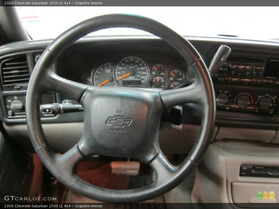 Graphite Interior Steering Wheel for the 2000 Chevrolet Suburban 1500 LS 4x4 #47639965