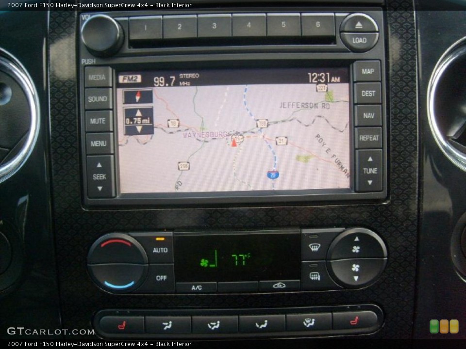 Black Interior Navigation for the 2007 Ford F150 Harley-Davidson SuperCrew 4x4 #47641462