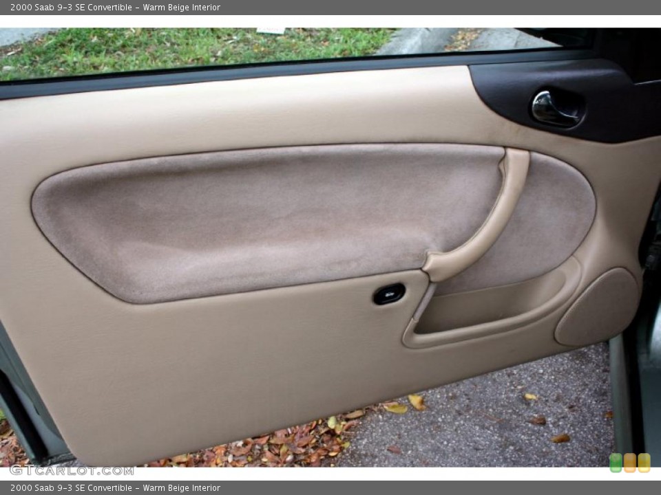 Warm Beige Interior Door Panel for the 2000 Saab 9-3 SE Convertible #47641873