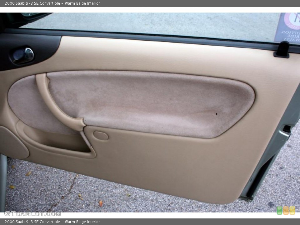 Warm Beige Interior Door Panel for the 2000 Saab 9-3 SE Convertible #47641888