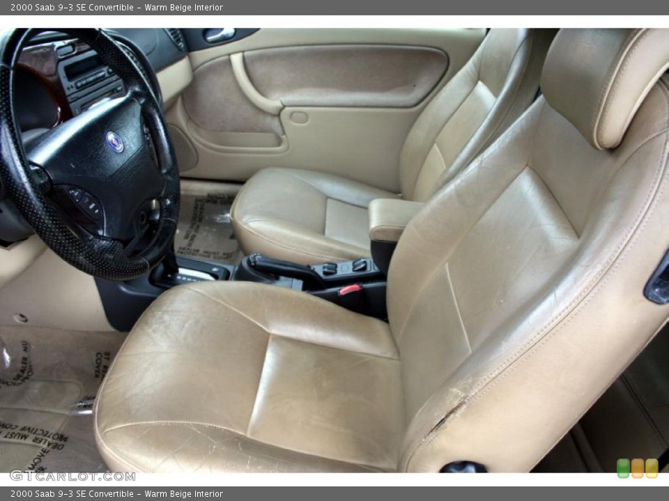 Warm Beige Interior Photo for the 2000 Saab 9-3 SE Convertible #47642023