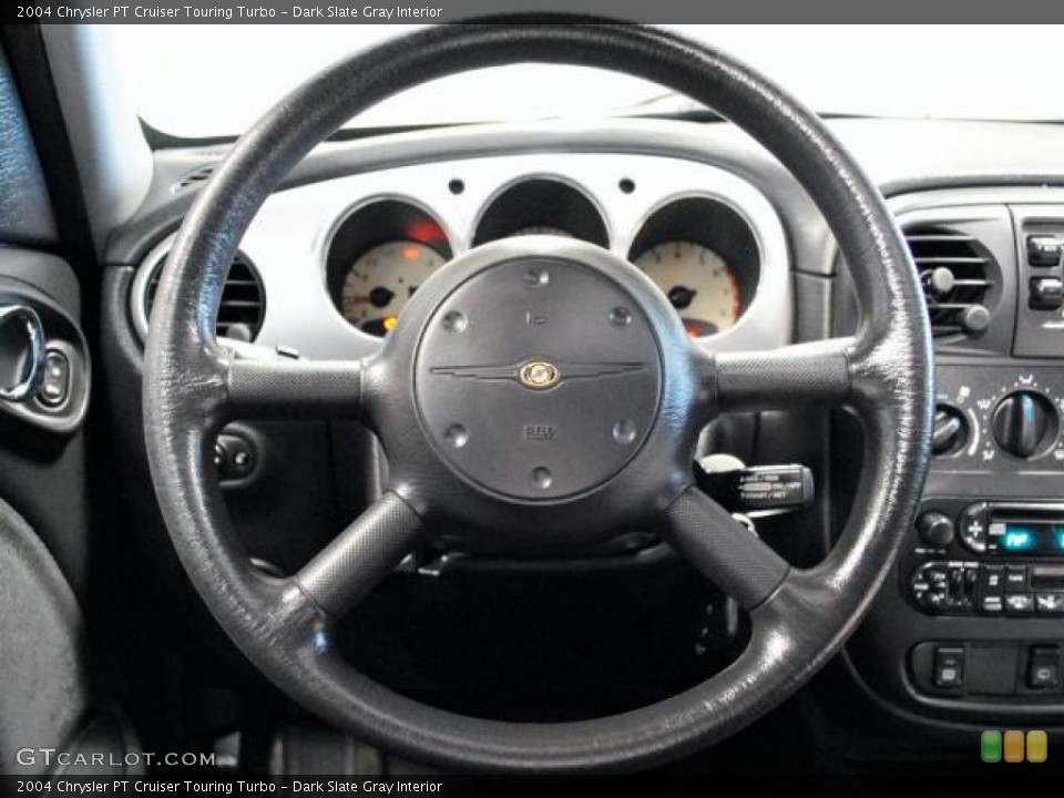 Dark Slate Gray Interior Steering Wheel for the 2004 Chrysler PT Cruiser Touring Turbo #47642275