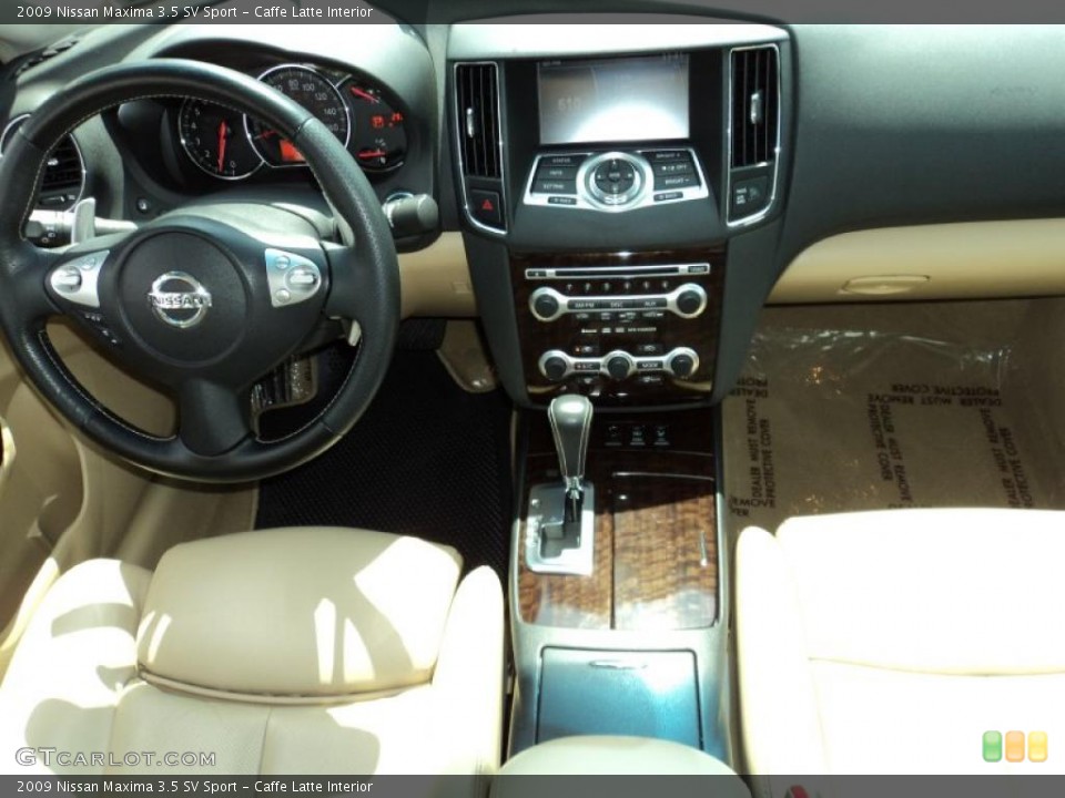 Caffe Latte Interior Dashboard for the 2009 Nissan Maxima 3.5 SV Sport #47642737