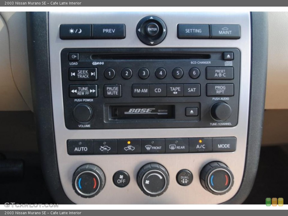 Cafe Latte Interior Controls for the 2003 Nissan Murano SE #47643775