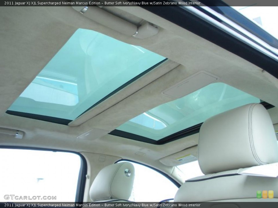 Butter Soft Ivory/Navy Blue w/Satin Zebrano Wood Interior Sunroof for the 2011 Jaguar XJ XJL Supercharged Neiman Marcus Edition #47645443