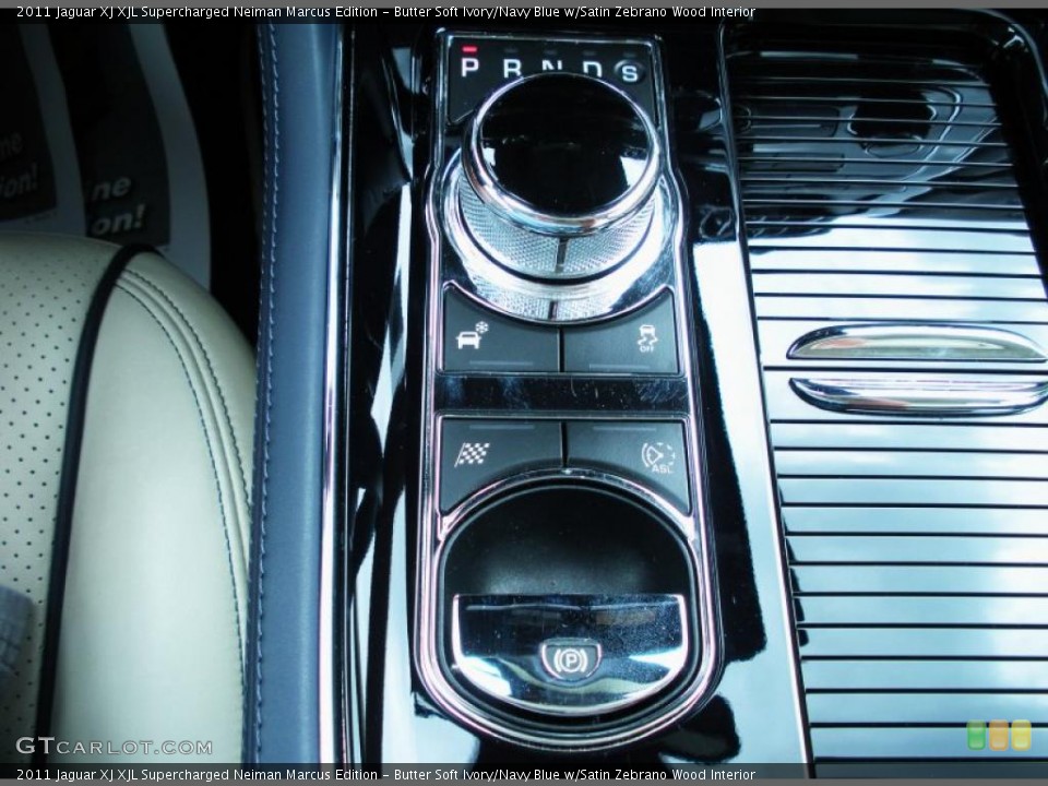 Butter Soft Ivory/Navy Blue w/Satin Zebrano Wood Interior Transmission for the 2011 Jaguar XJ XJL Supercharged Neiman Marcus Edition #47645542