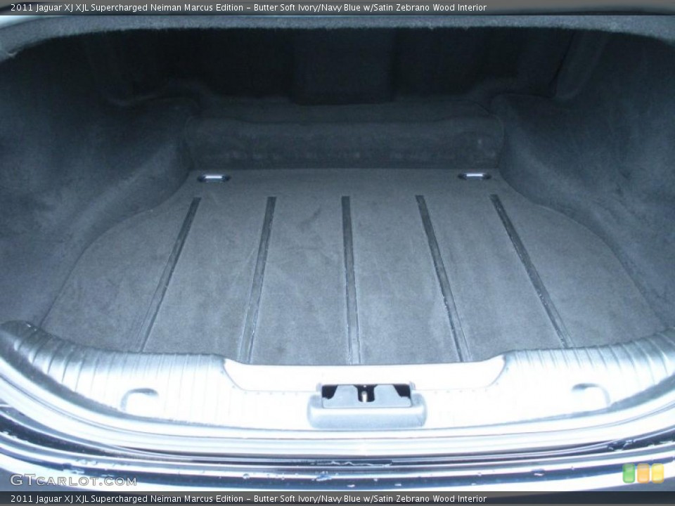 Butter Soft Ivory/Navy Blue w/Satin Zebrano Wood Interior Trunk for the 2011 Jaguar XJ XJL Supercharged Neiman Marcus Edition #47645569