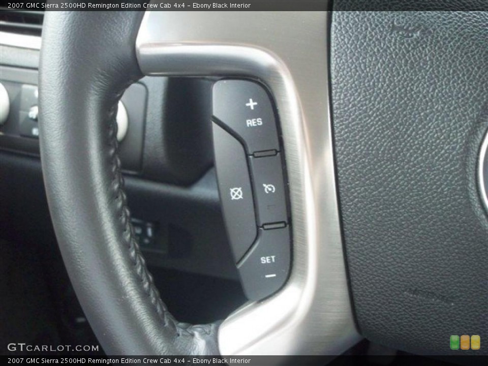 Ebony Black Interior Controls for the 2007 GMC Sierra 2500HD Remington Edition Crew Cab 4x4 #47645698