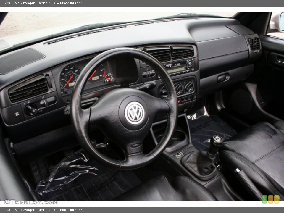 Black Interior Dashboard for the 2001 Volkswagen Cabrio GLX #47645878