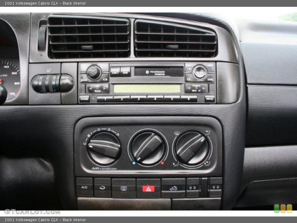 Black Interior Controls for the 2001 Volkswagen Cabrio GLX #47646037