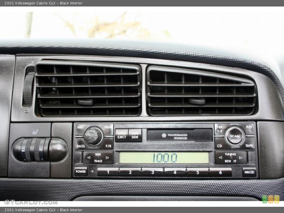 Black Interior Controls for the 2001 Volkswagen Cabrio GLX #47646049