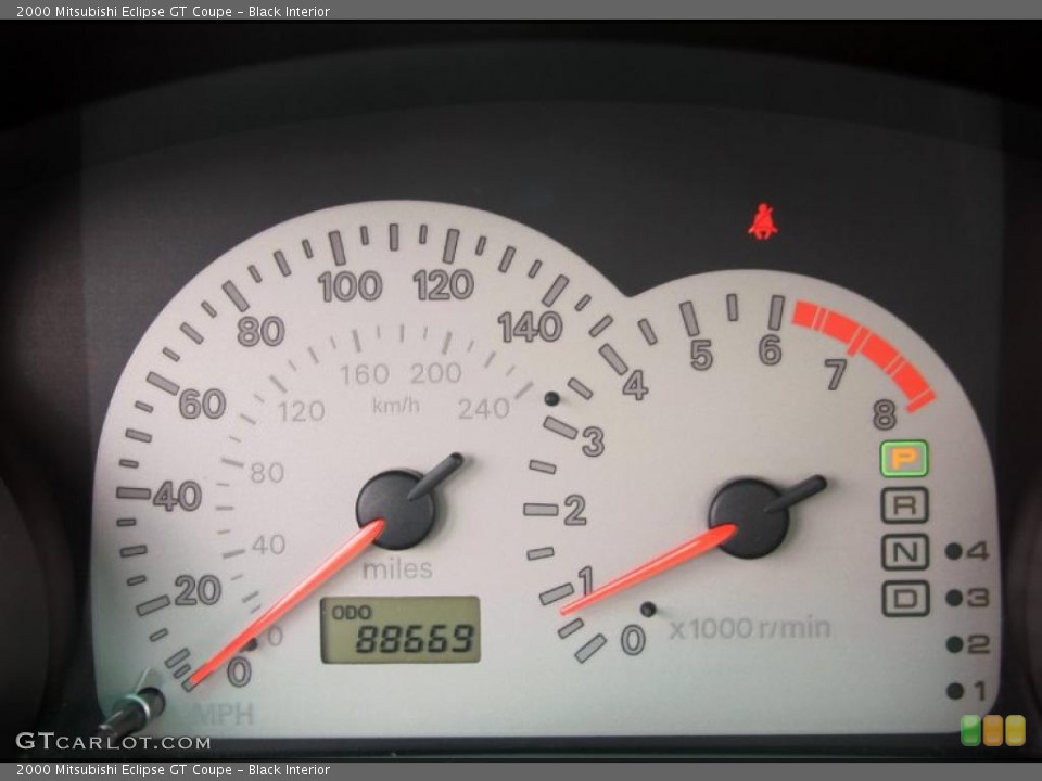 Black Interior Gauges for the 2000 Mitsubishi Eclipse GT Coupe #47647630