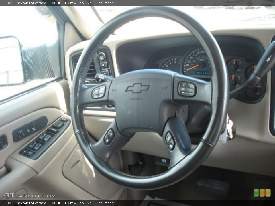 Tan Interior Steering Wheel for the 2004 Chevrolet Silverado 2500HD LT Crew Cab 4x4 #47647909