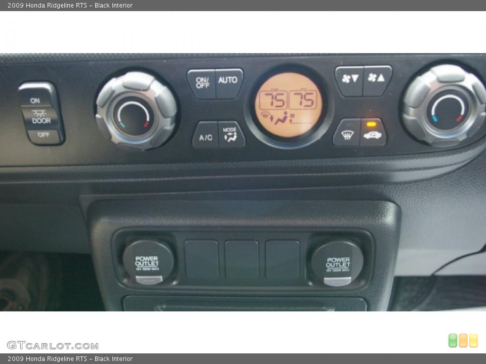 Black Interior Controls for the 2009 Honda Ridgeline RTS #47650750
