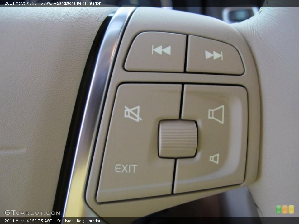 Sandstone Beige Interior Controls for the 2011 Volvo XC60 T6 AWD #47652040